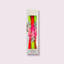 Afbeelding in Gallery-weergave laden, Kaars Dip Dye Swirl Lollipop Flowers - set van 3
